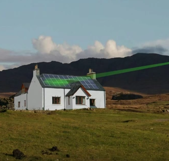 ¿Es el futuro Internet de alta velocidad con paneles solares como receptores en áreas remotas?  ¿Li-Fi en lugar de Wi-Fi?€
€